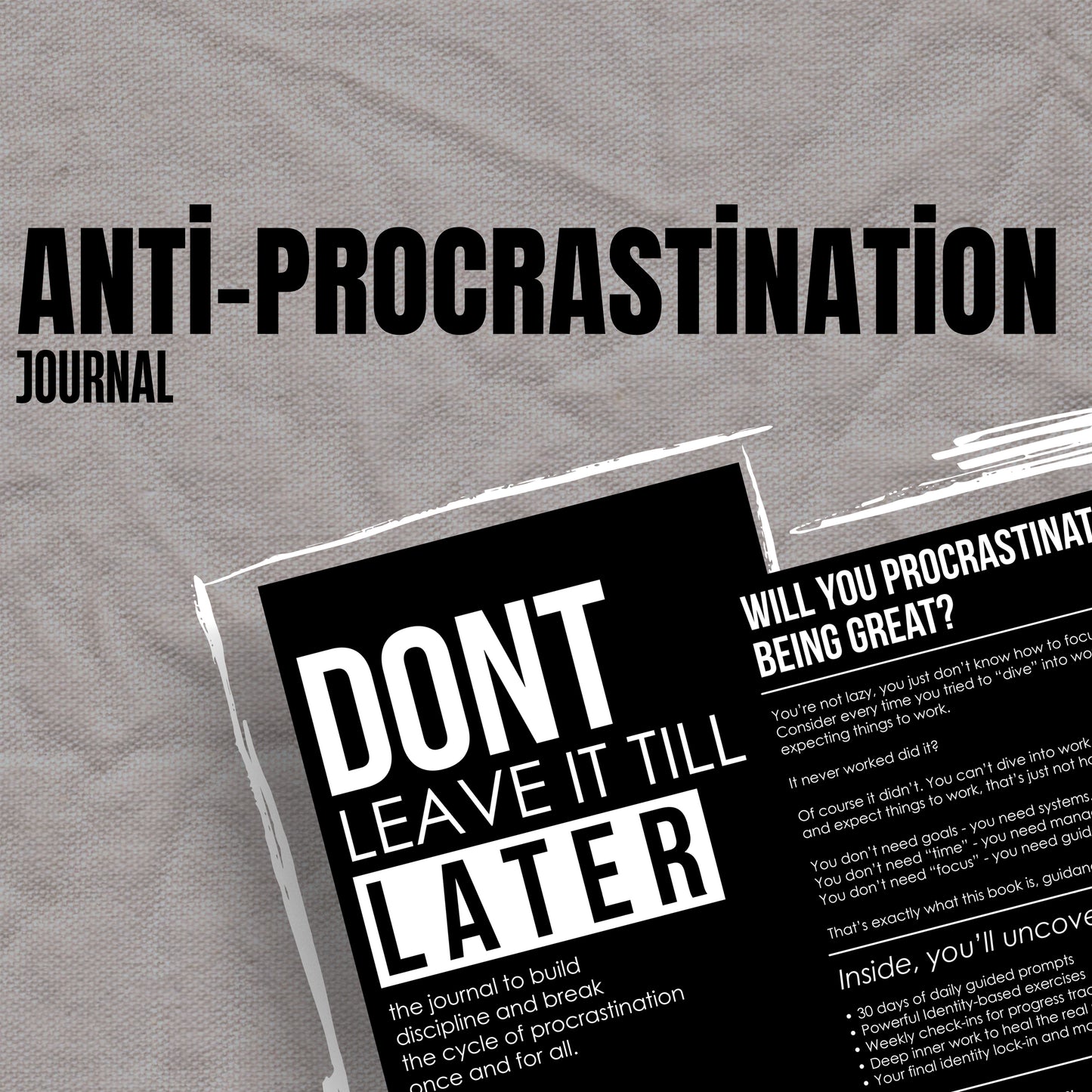 Don’t Leave It Till Later: The Anti-Procrastination Journal (E-Book)