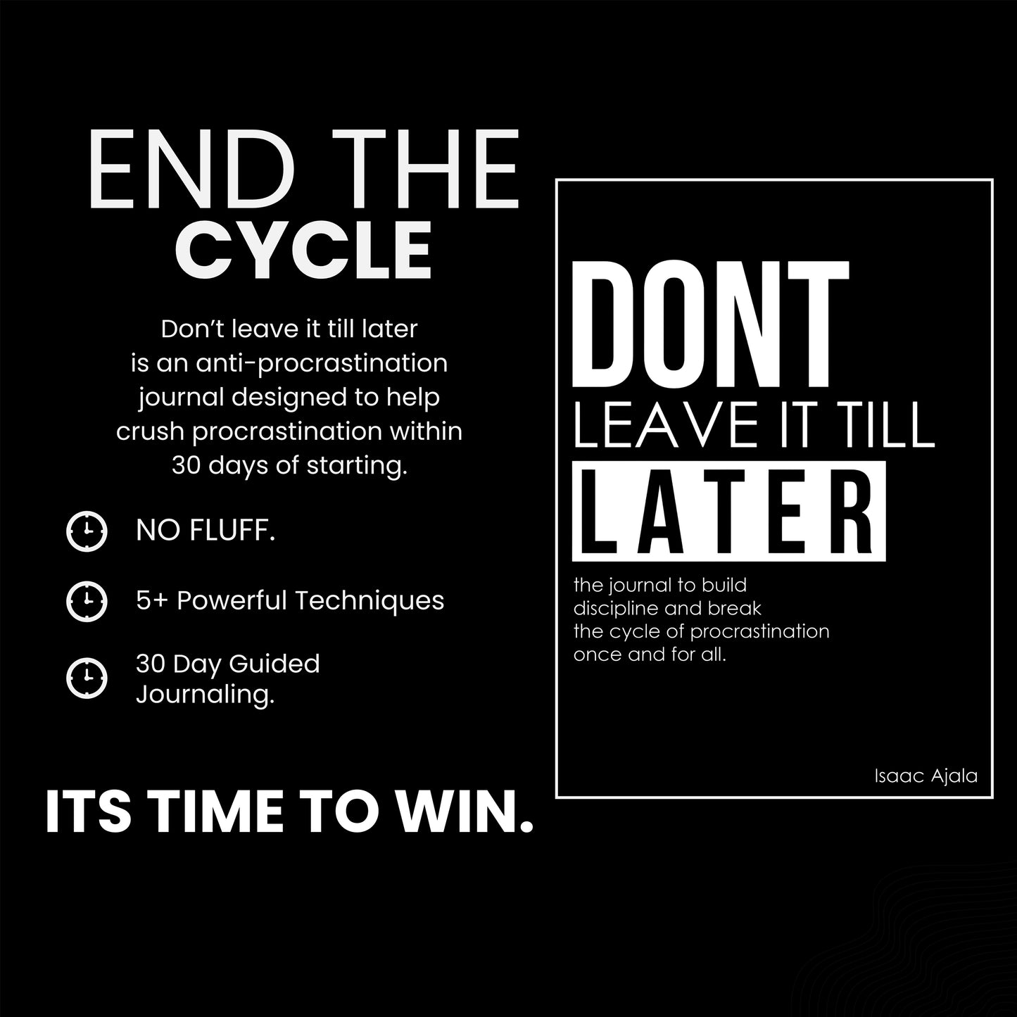 Don’t Leave It Till Later: The Anti-Procrastination Journal (E-Book)