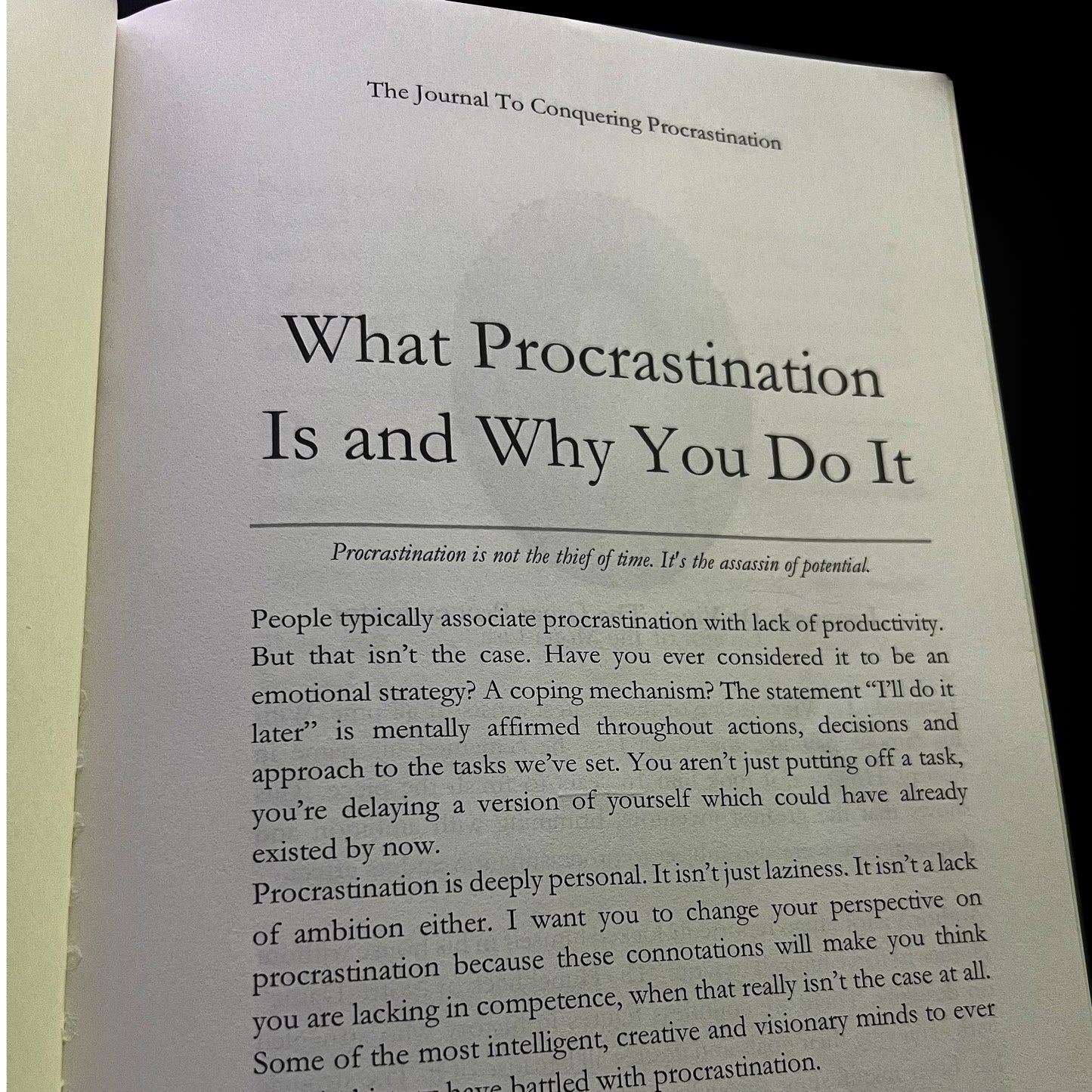 Don’t Leave It Till Later: The Anti-Procrastination Journal (E-Book)